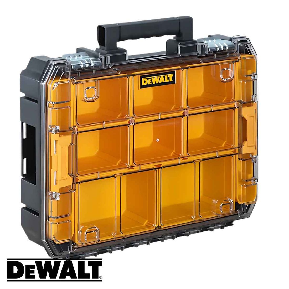 Organizador TSTAK Com Tampa Transparente DWST17805 DeWalt Organizador TSTAK Com Tampa Transparente DWST17805 DeWalt