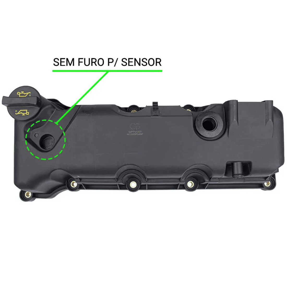 KIT TAMPA DE VÁLVULAS FORD 1.0 1.6 8V ZETEC ROCAM GASOLINA - SEM FURO PARA SENSOR KIT TAMPA DE VÁLVULAS FORD 1.0 1.6 8V ZETEC ROCAM GASOLINA - SEM FURO PARA SENSOR