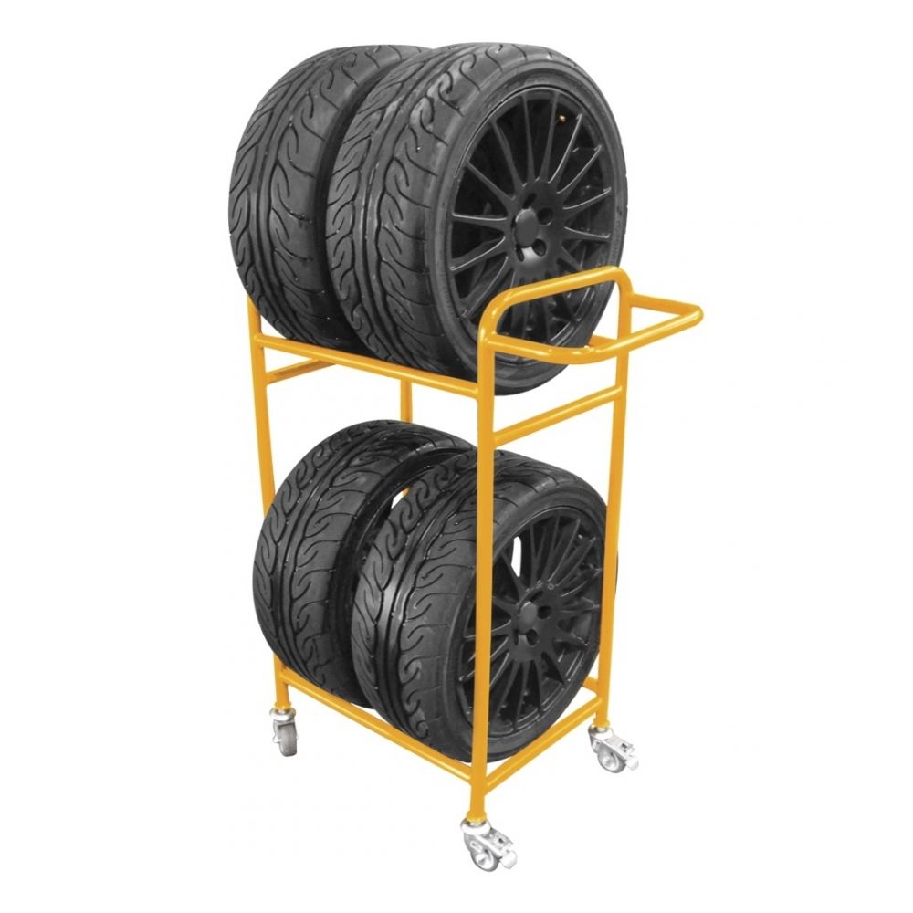 Carrinho Metálico Transporte Pneus Raven - 107004