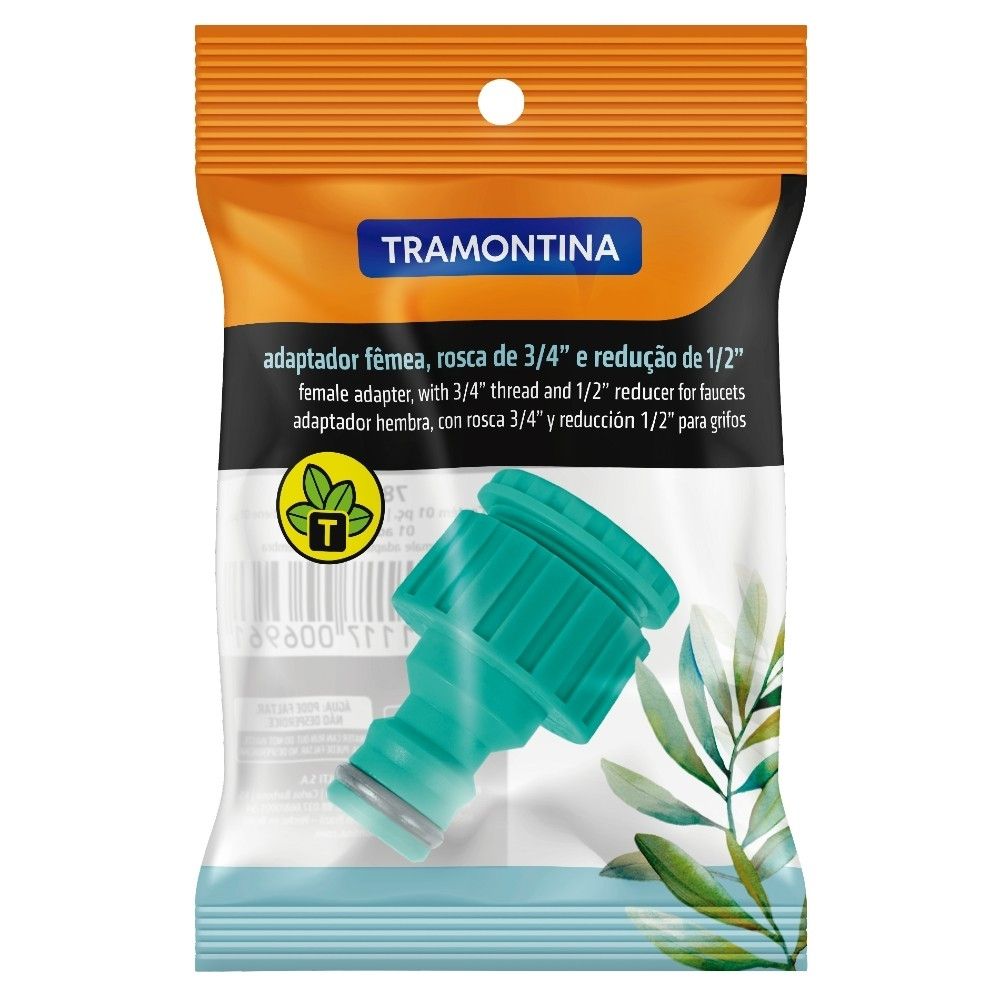 Adaptador Fêmea Mangueira Jardim Tramontina 78502/000 Adaptador Fêmea Mangueira Jardim Tramontina 78502/000