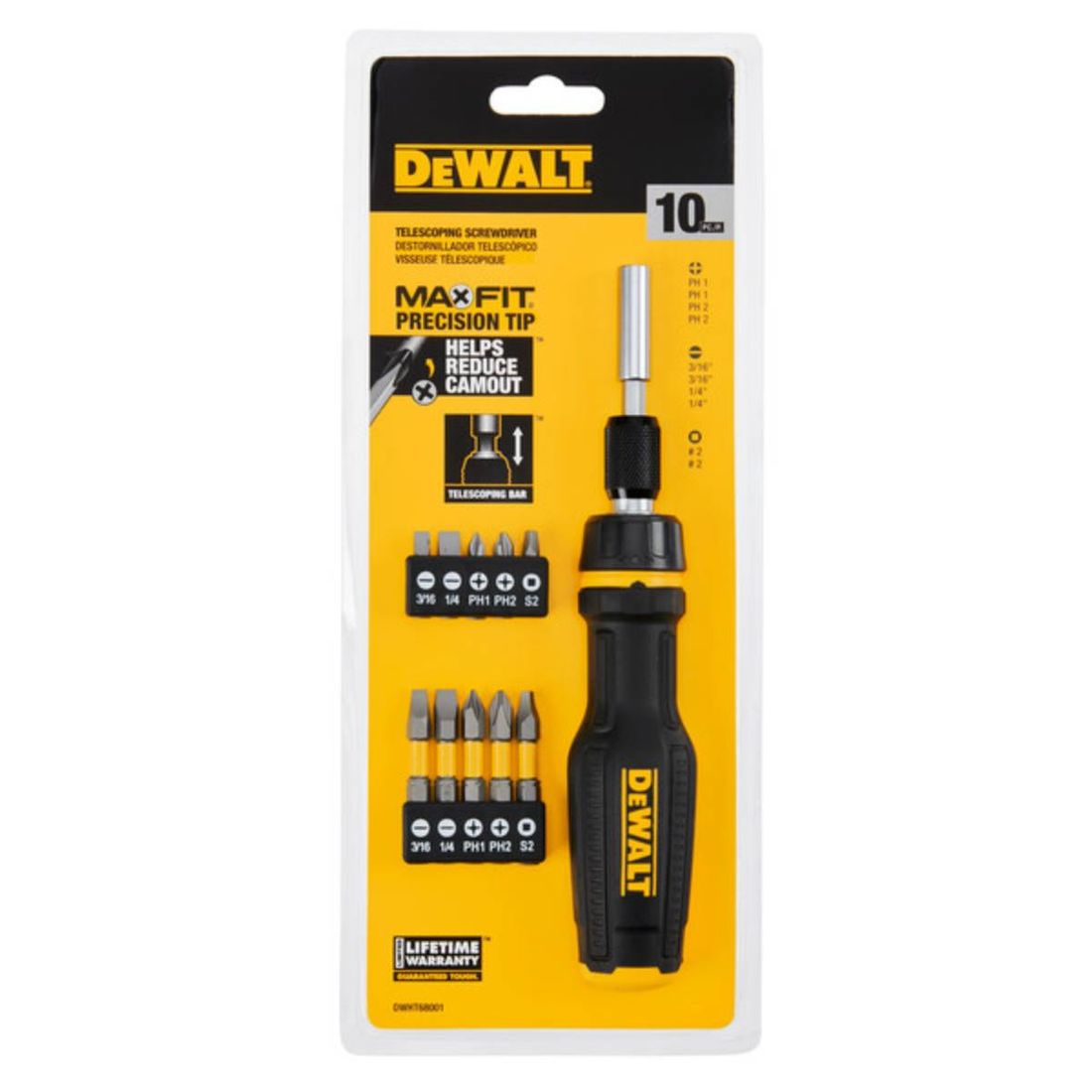 CHAVE CATRACA MULTI-BIT 10 PEÇAS DEWALT CHAVE CATRACA MULTI-BIT 10 PEÇAS DEWALT