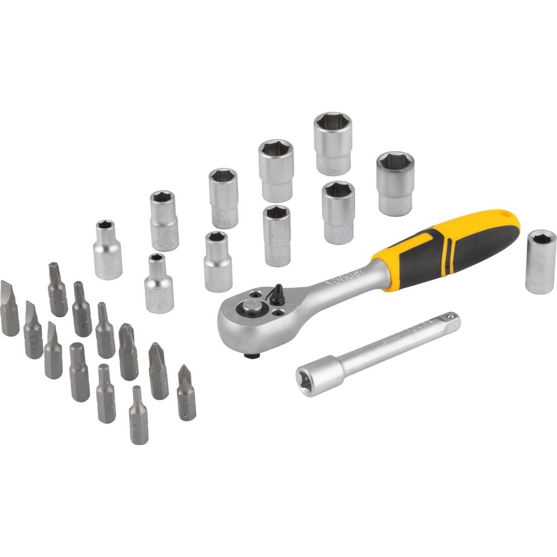 Jogo Soquete Sextavado Encaixe 1/4 4-13mm 25pçs Com Estojo Vonder Jogo Soquete Sextavado Encaixe 1/4 4-13mm 25pçs Com Estojo Vonder