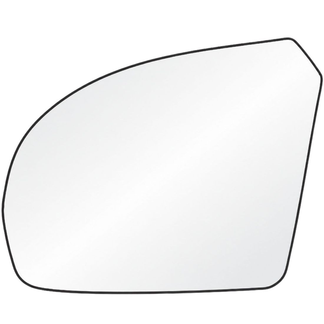 Lente Retrovisor Esquerdo Ford Fiesta 2003/2009 Ka 2008/2014
