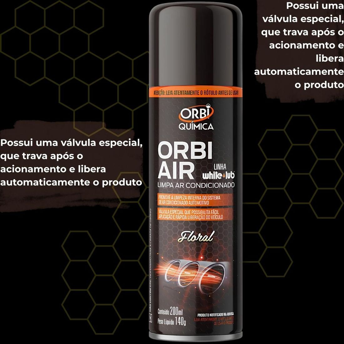 Limpa Ar Condicionado Orbi Air Floral 200ml