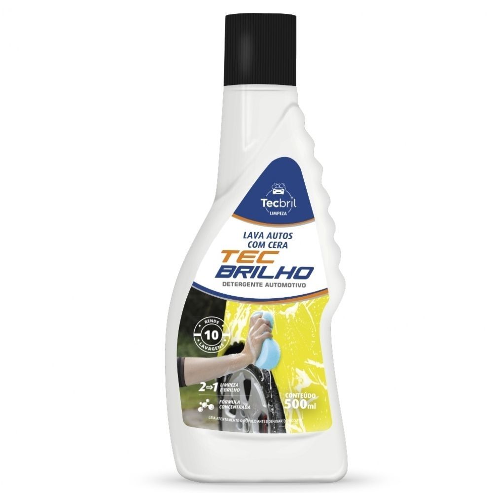 Shampoo Automotivo Com Cera 500ml TBRIL 5920050 TecBril Shampoo Automotivo Com Cera 500ml TBRIL 5920050 TecBril