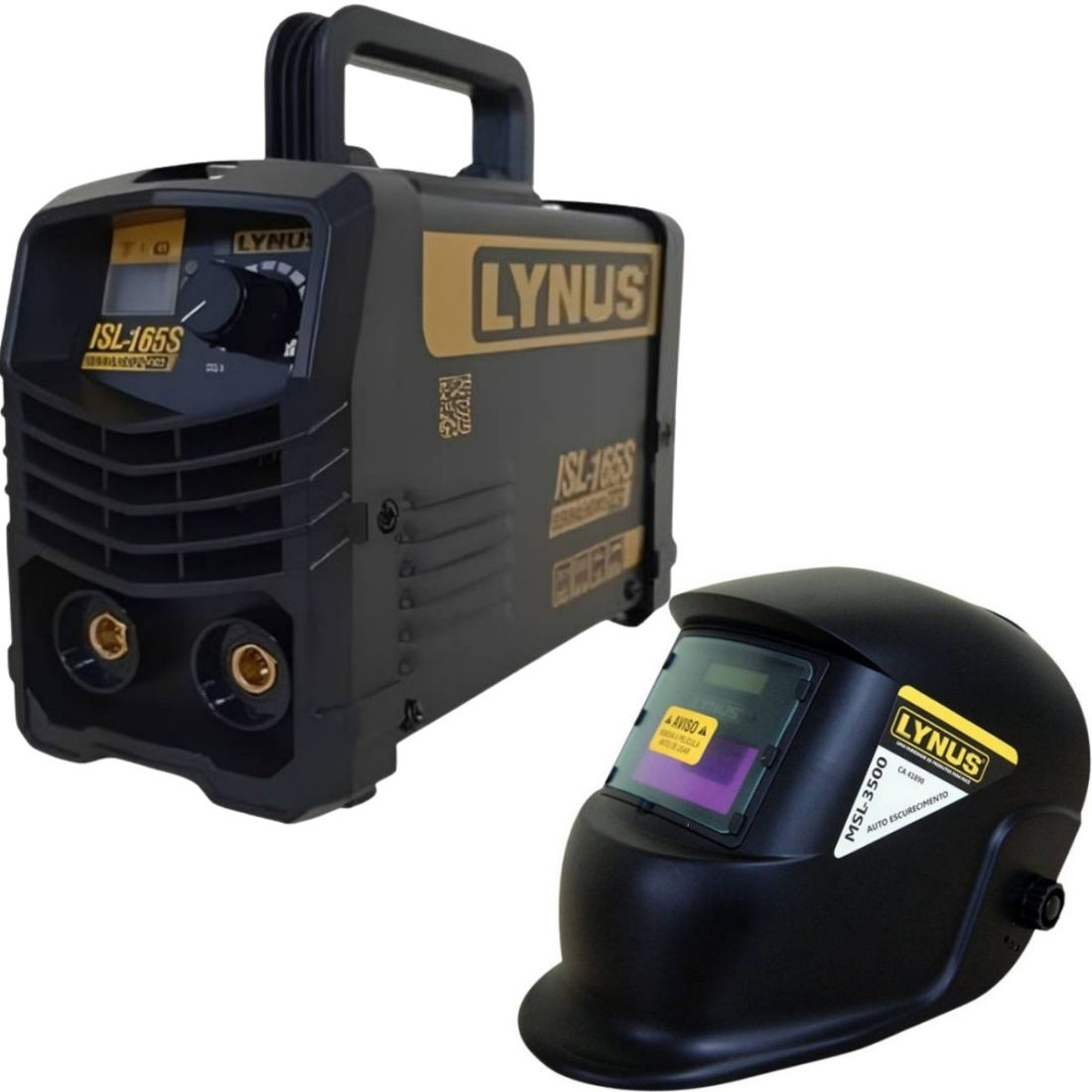 Kit Inversor Solda Elétrica 220v + Máscara Automática Lynus