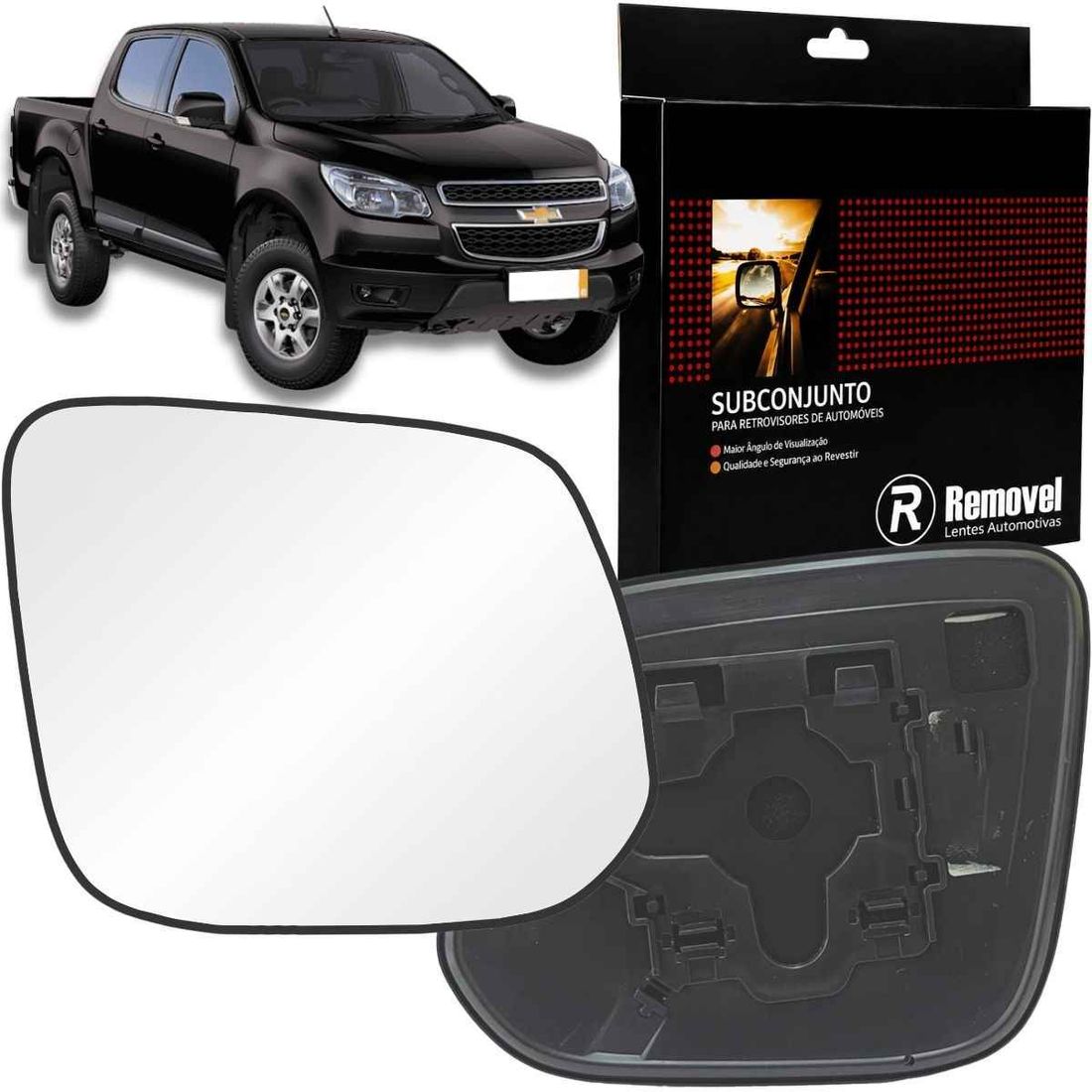 Lente Retrovisor Direito GM S10 2012 Em Diante