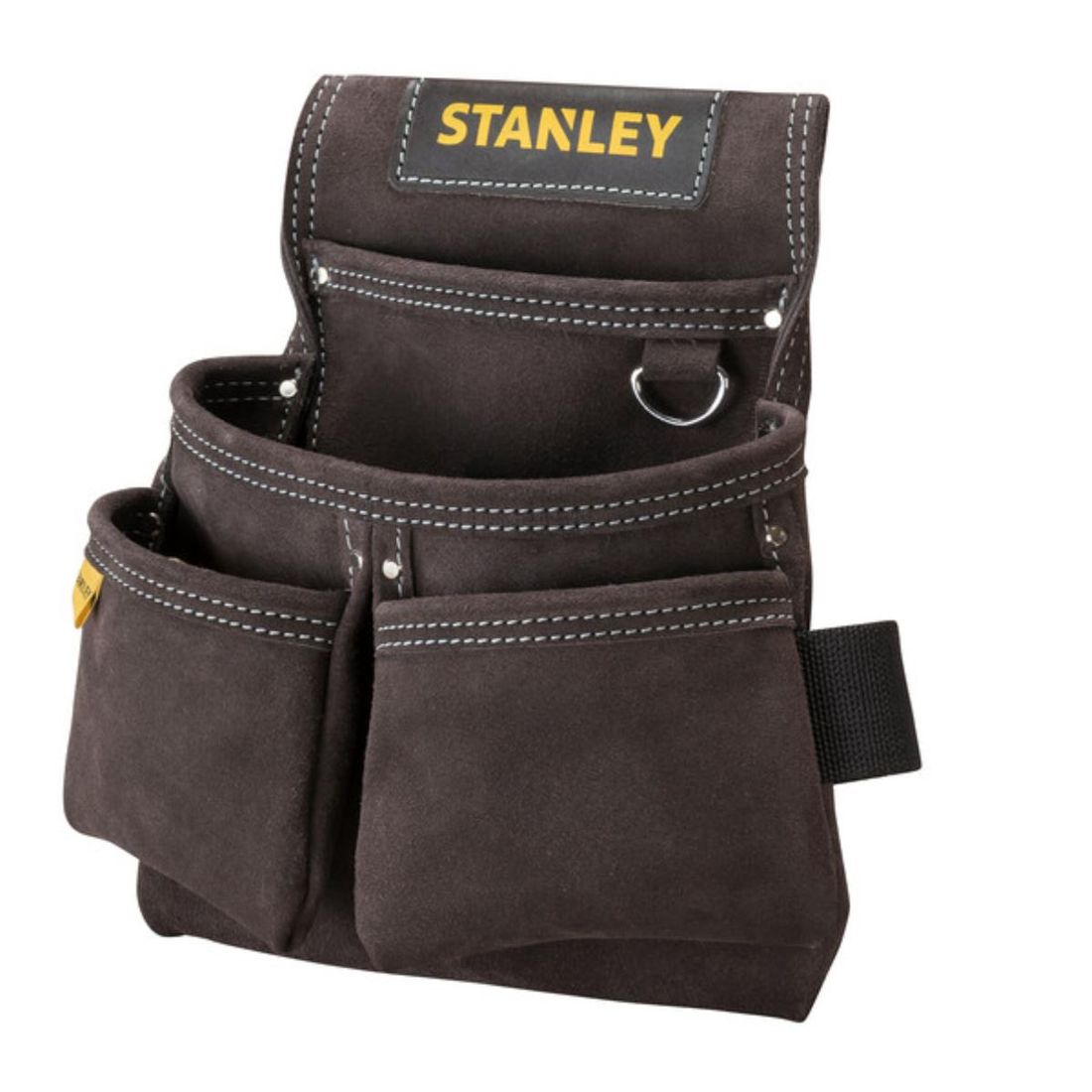 Porta Ferramentas Stanley em Couro Com 4 Bolsos Porta Ferramentas Stanley em Couro Com 4 Bolsos
