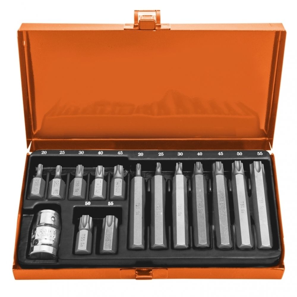 Jogo de Ponteiras Intercambiáveis Trafix (Torx)- 15 Peças Tramontina PRO 46000/402