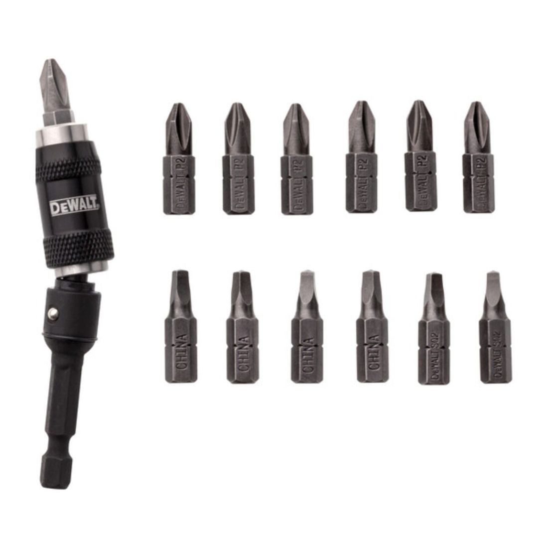 Kit Bits + Adaptador Angular Magnético 12pçs Dwpvtc14 Dewalt