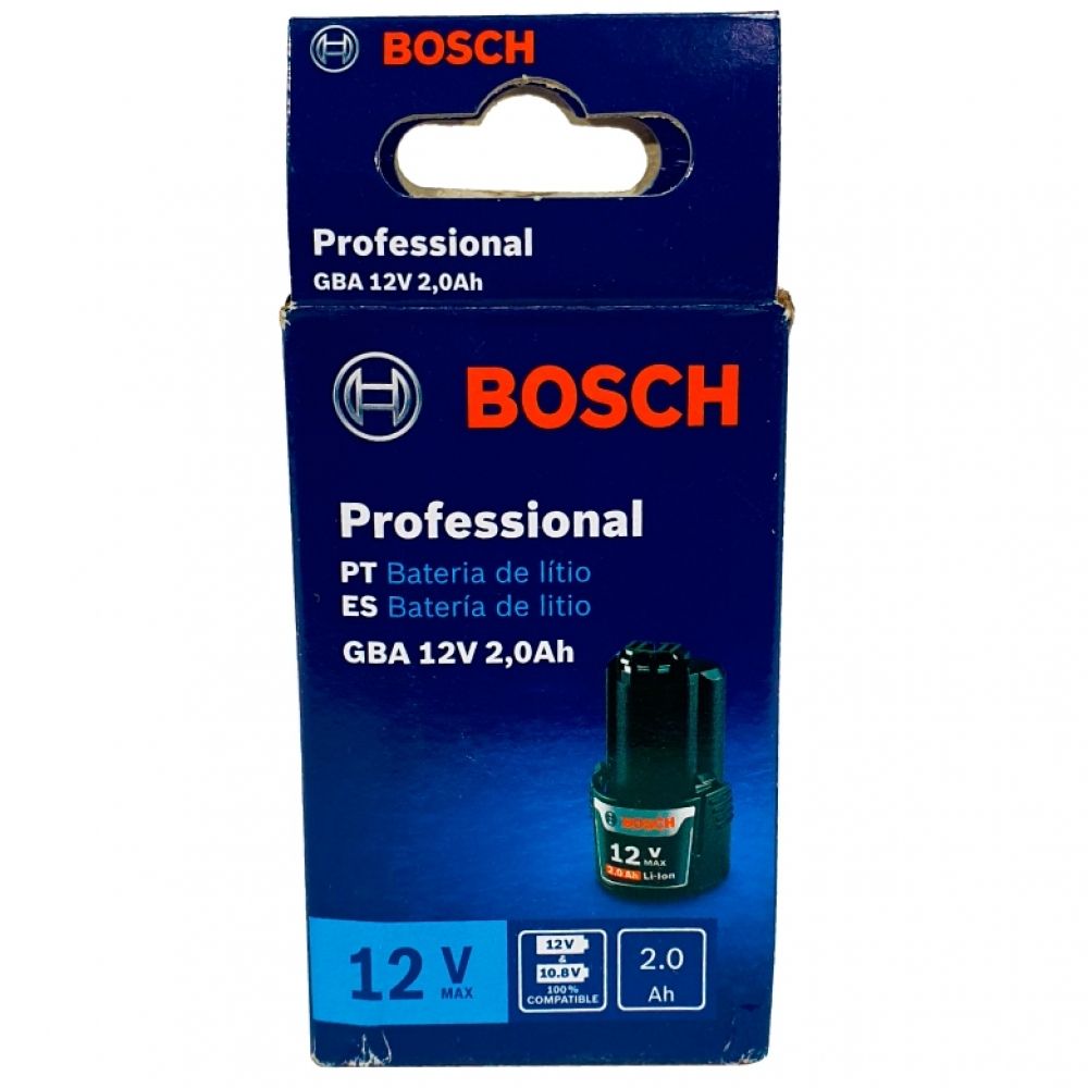Bateria de Íons de Lítio Bosch GBA 12V MAX 2,0Ah Bateria de Íons de Lítio Bosch GBA 12V MAX 2,0Ah