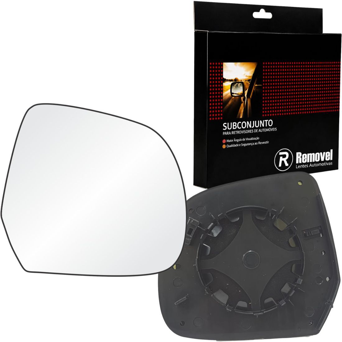 Lente Retrovisor Direito Nissan March 2011 a 2021 Versa 2012 a 2014