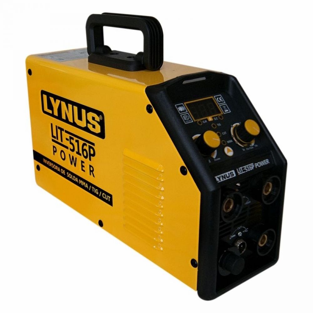 Inversor Solda Elétrica MMA/TIG/Corte Plasma Lynus LIT-516P