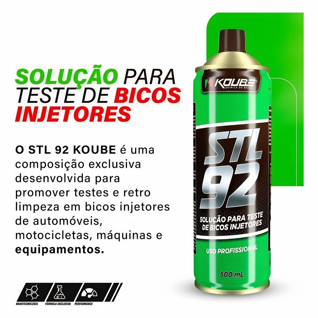 Solução Teste Bico Injetor STL92 500ml - Koube