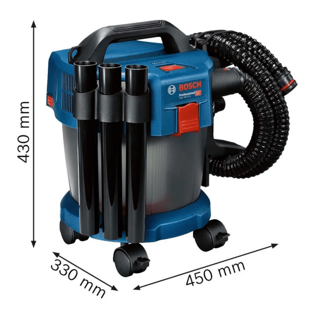 Kit 2 Aspirador Pó e Água Bosch 10L + 2 Baterias 18V 4Ah com 1 Carregador