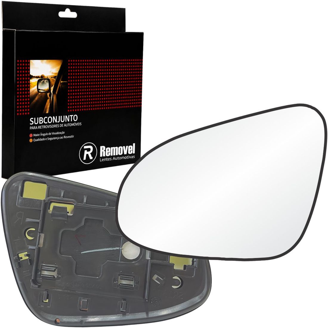 Lente Retrovisor Esquerdo Toyota Yaris 2018 Em Diante