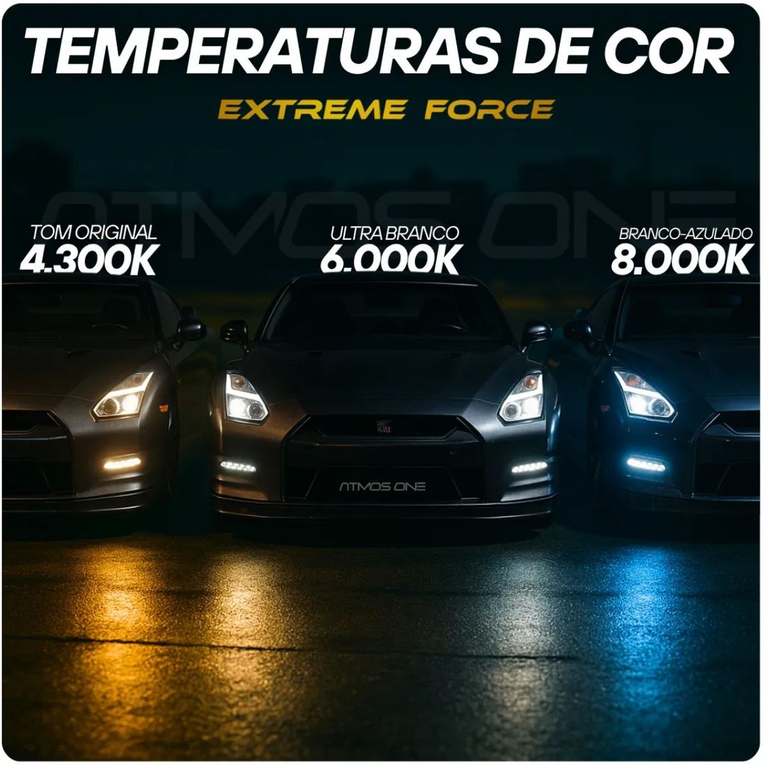 Kit 2 Lâmpadas Ultra Led Code Extreme Force H18 H7 12V 4300K