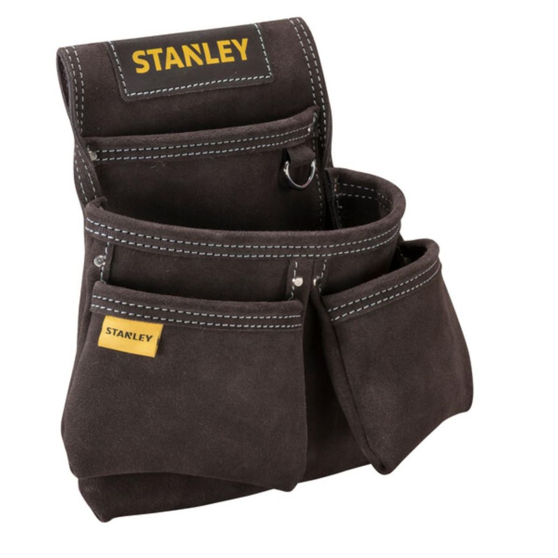 Porta Ferramentas Stanley em Couro Com 4 Bolsos Porta Ferramentas Stanley em Couro Com 4 Bolsos