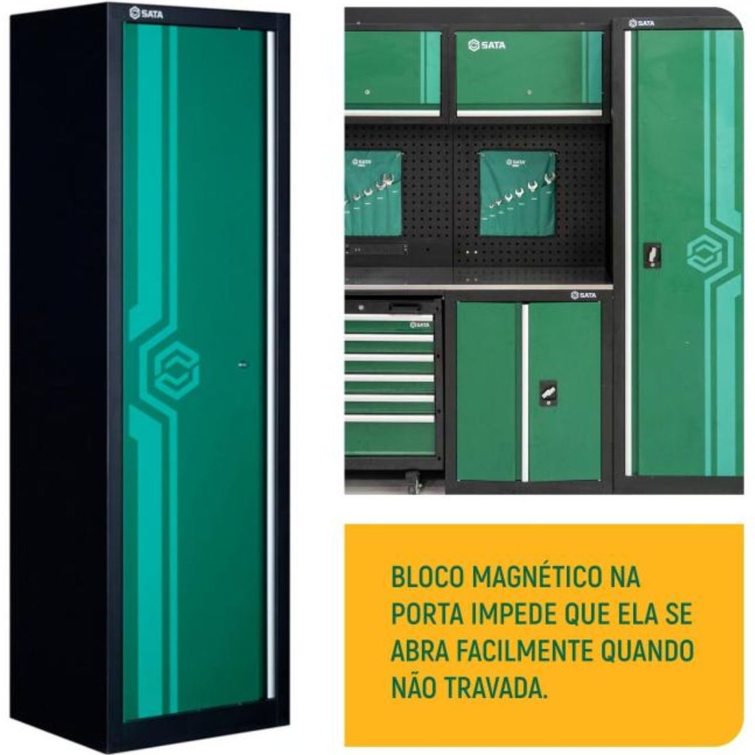 Armário Alto Sata 1 Porta Aço Oficina