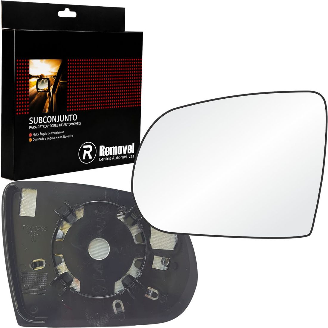 Lente Retrovisor Esquerdo Fiat Toro 2016 Em Diante