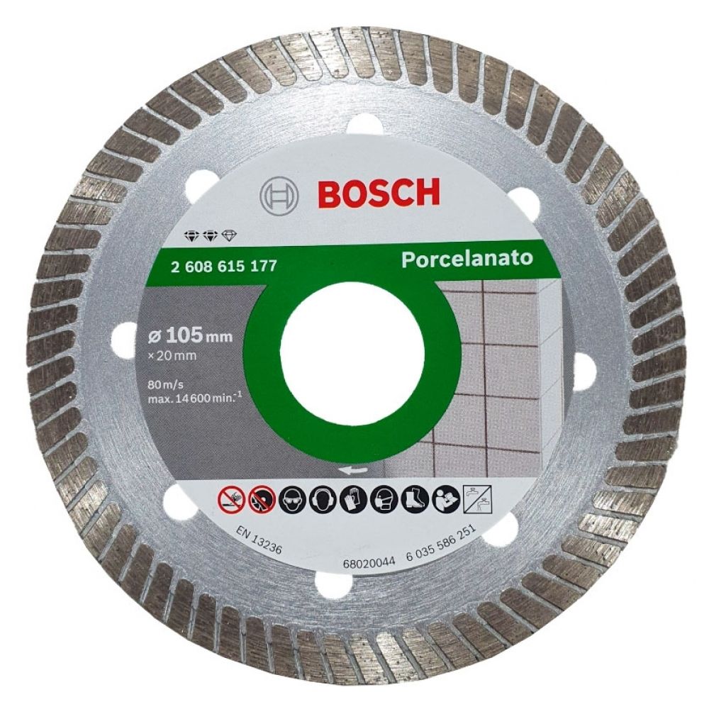 Discos Diamantado Turbo Bosch Expert Oara Porcelanato 4" (105mm) Discos Diamantado Turbo Bosch Expert Oara Porcelanato 4" (105mm)