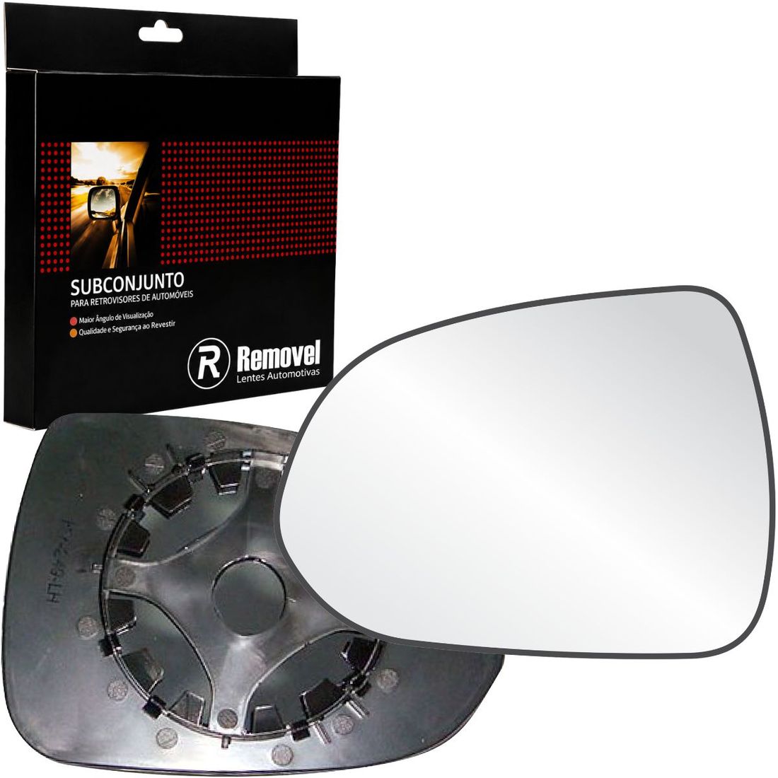 Lente Retrovisor Esquerdo Honda Fit 2006 A 2009