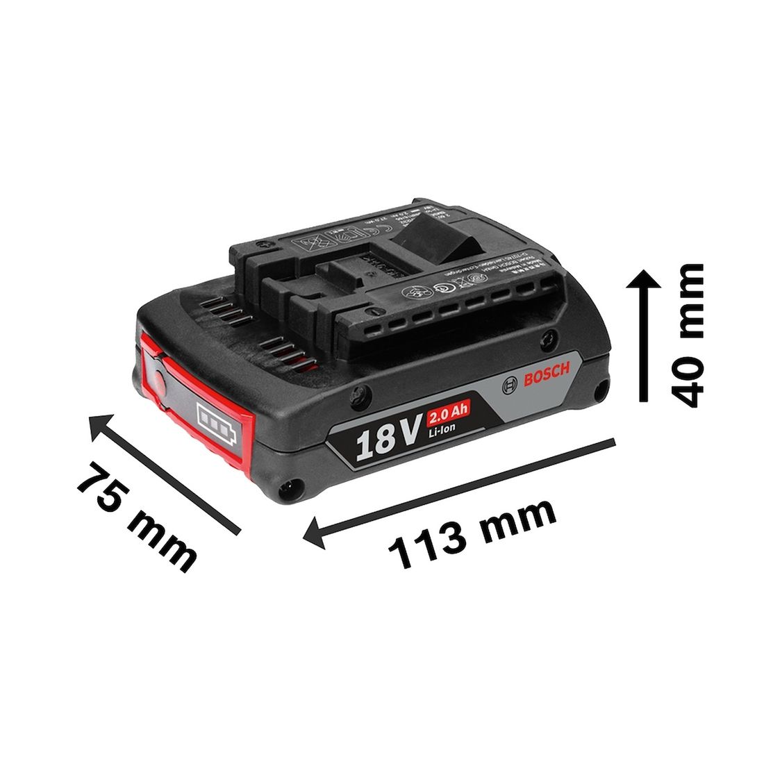 Kit 2 Baterias GBA 18V 2Ah + Carregador Bosch GAL18V-20 Bivolt