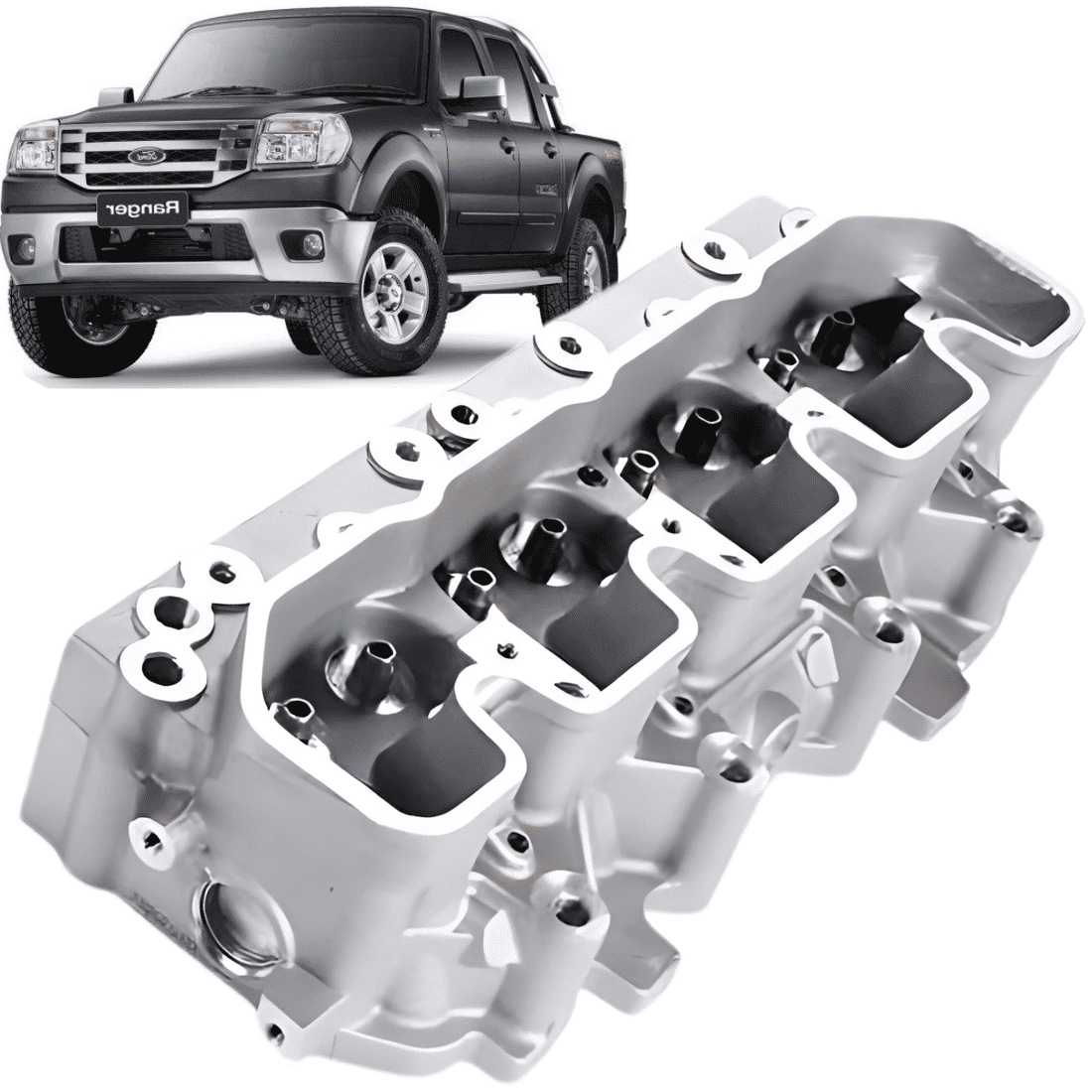 Cabeçote Ford Ranger 2.8 Maxion 02/... Power Stroke