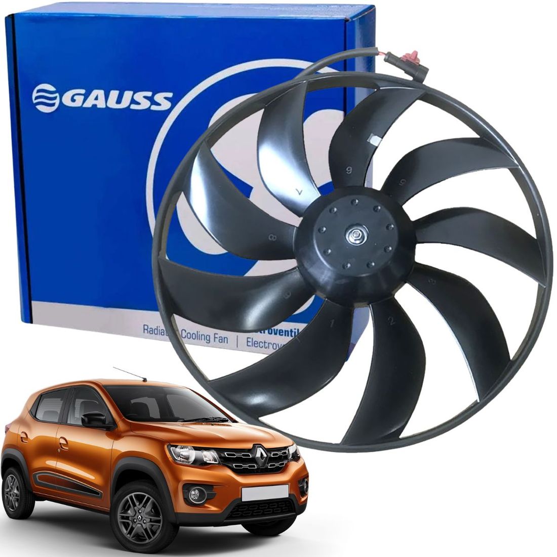 Eletroventilador Renault Kwid 2017 a 2015