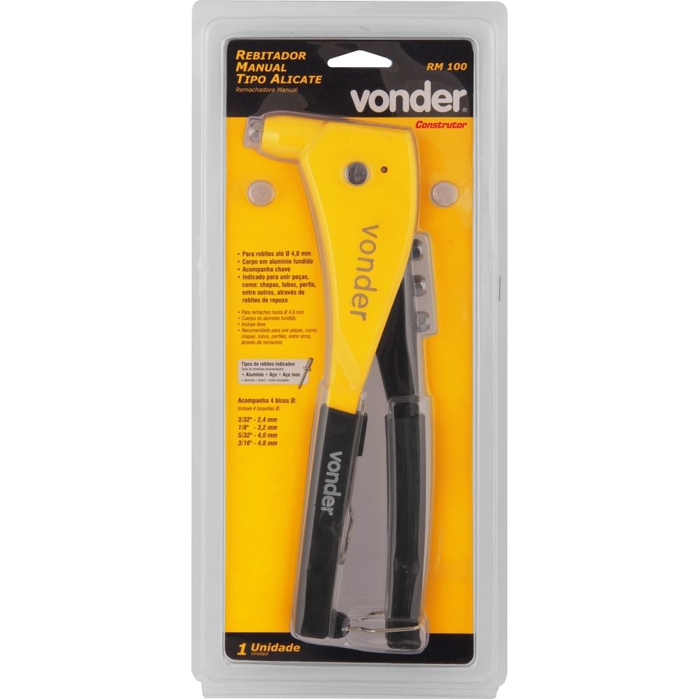 Rebitador Manual Construtor 2,4 - 4,8mm Vonder