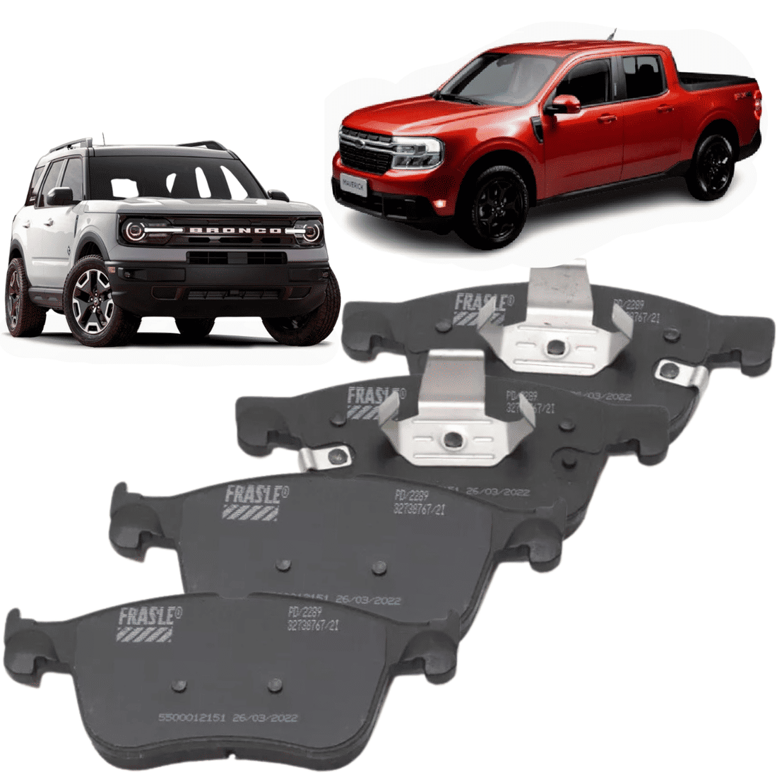 Pastilha Freio Dianteira Ford Bronco 21/... Maverick 21/...