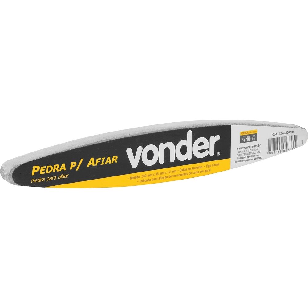 Pedra Afiar Tipo Canoa 230x35x12mm Vonder 1240000911