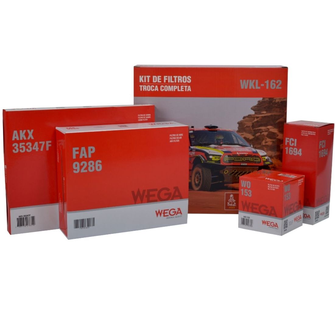 Kit de Filtros Ford Fiesta 1.5 Sigma 12/16 WKL162 Wega