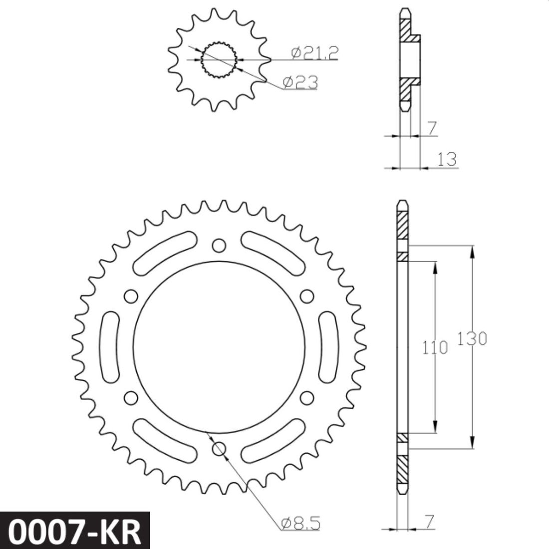 Kit Relação Cobreq Sem Retentor Yamaha Fazer 250 2005 A 2017 Kit Relação Cobreq Sem Retentor Yamaha Fazer 250 2005 A 2017