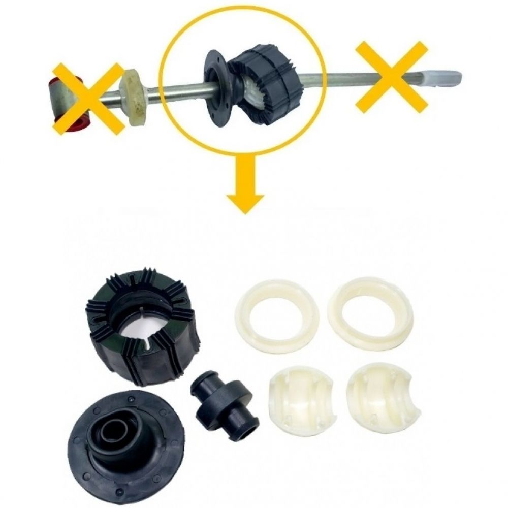 Kit Reparo Alavanca Trambulador Câmbio Logan Sandero Duster