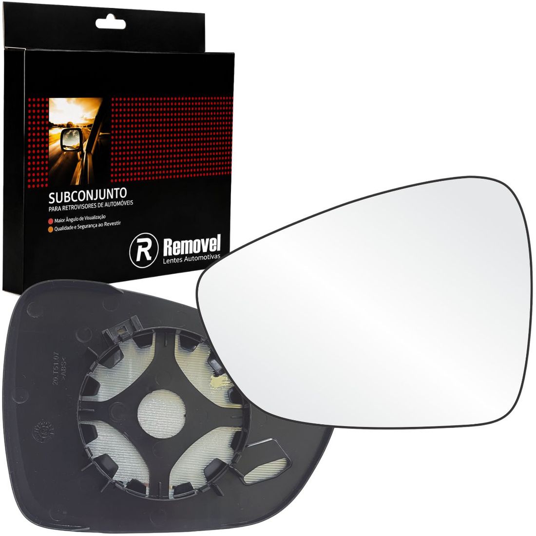 Lente Retrovisor Esquerdo C3 E Aircross 2012 A 2019 SB211