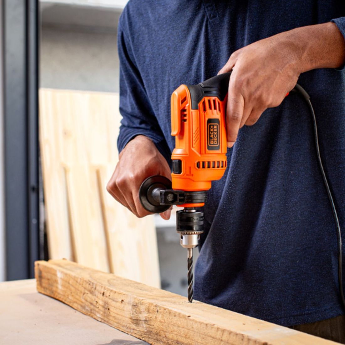 Furadeira Impacto 1/2 650w 220v Com Maleta Black+decker Furadeira Impacto 1/2 650w 220v Com Maleta Black+decker
