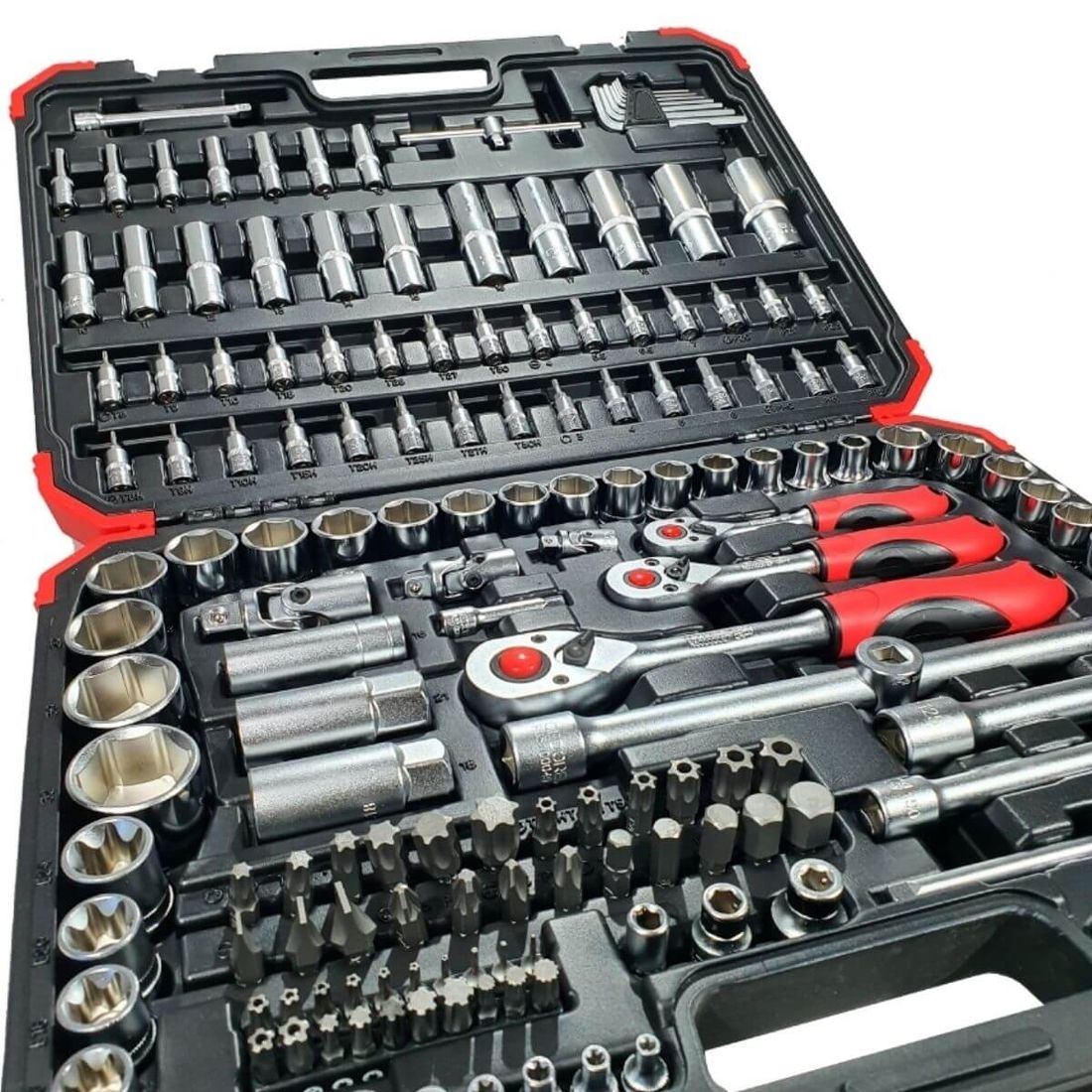 Jogo Soquetes 1/4 3/8 1/2 172 Pçs Gedore Red R45603172