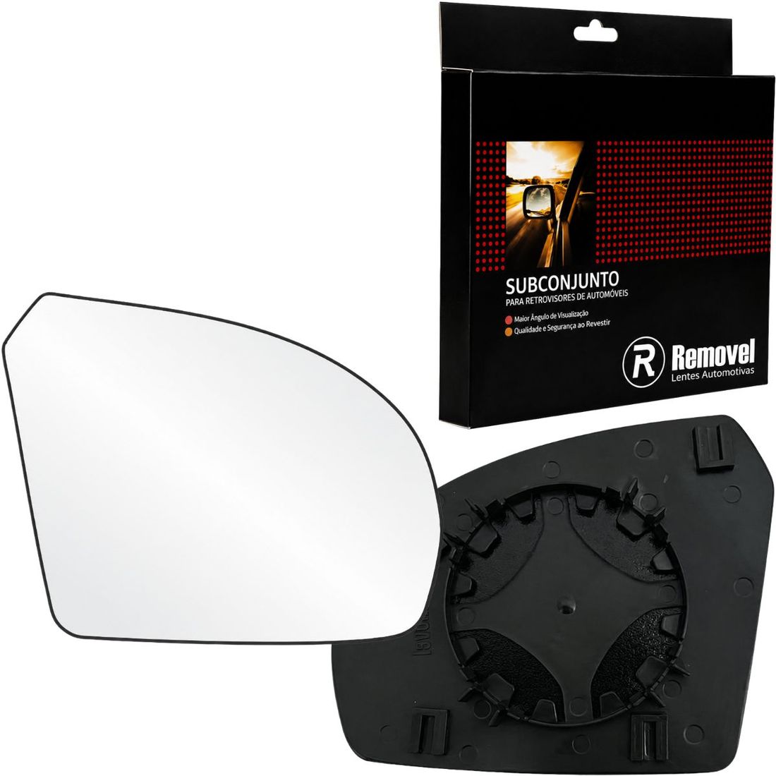 Lente Retrovisor Direito Ford Fiesta 2003/2009 Ka 2008/2014