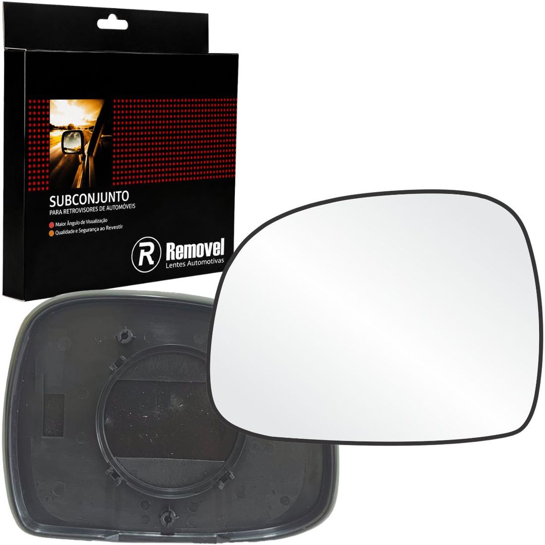 Lente Retrovisor Esquerdo GM S10 Blazer 1996 A 2010 Silverado 1997 A 2001