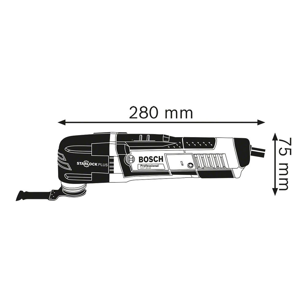 Multicortadora Bosch GOP 30-28 300W 220V, Sistema Starlock com Maleta Multicortadora Bosch GOP 30-28 300W 220V, Sistema Starlock com Maleta