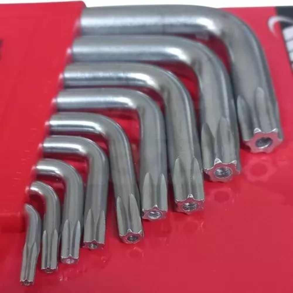 Jogo Chaves Torx Longa T10-T50 9pçs 123069 MTX Jogo Chaves Torx Longa T10-T50 9pçs 123069 MTX