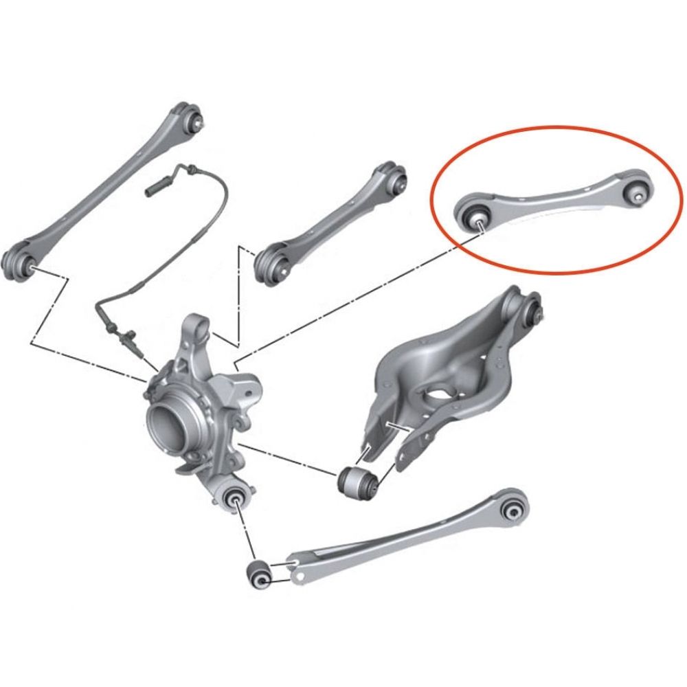 Braço Traseiro Superior Anterior Esquerdo BMW Série 1/2/3 e 4 - 2012 a 2021 APlus