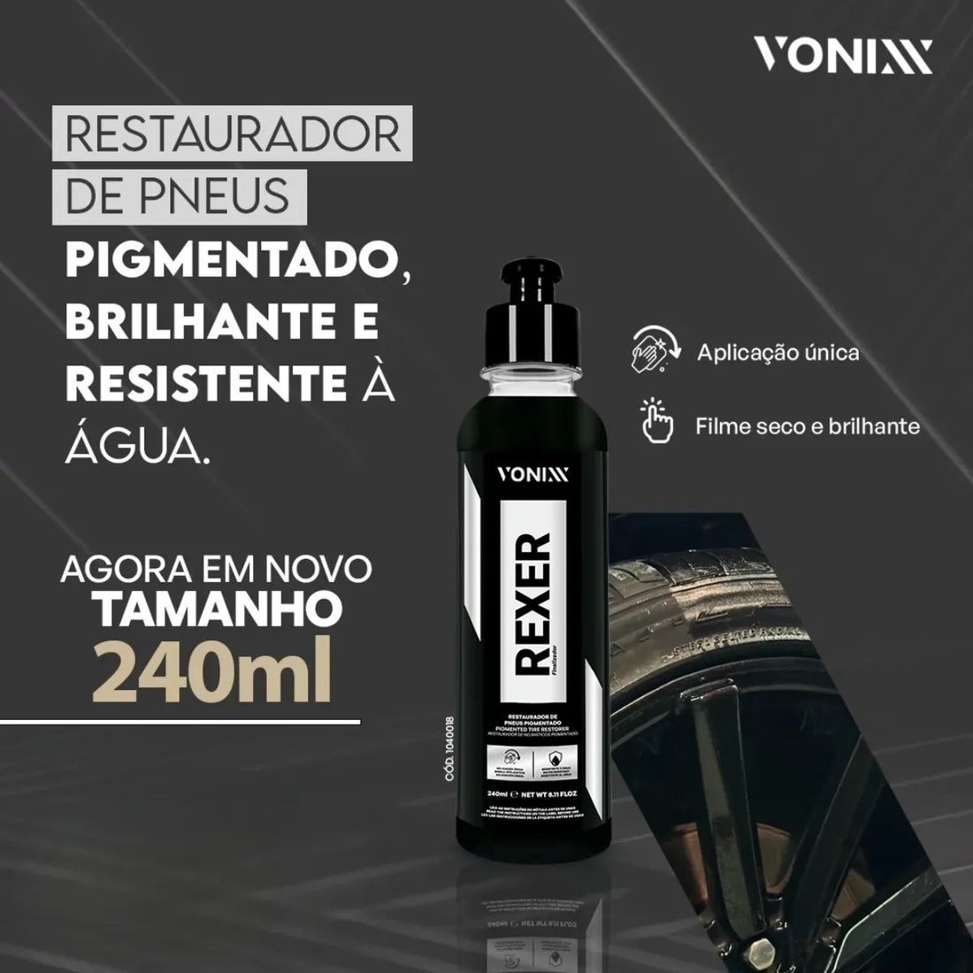 Restaurador Pneus Rexer Vonixx 240ml