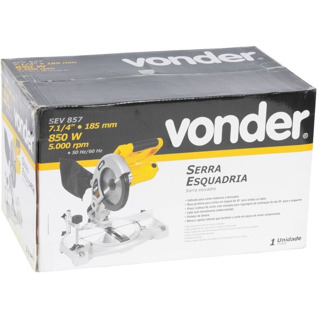 Serra Esquadria 7.1/4\\\" 850W 220V SEV857 Vonder Serra Esquadria 7.1/4\\\" 850W 220V SEV857 Vonder