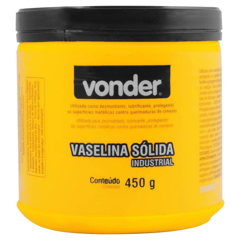 Vaselina Sólida Industrial 450g Vonder 5160450000
