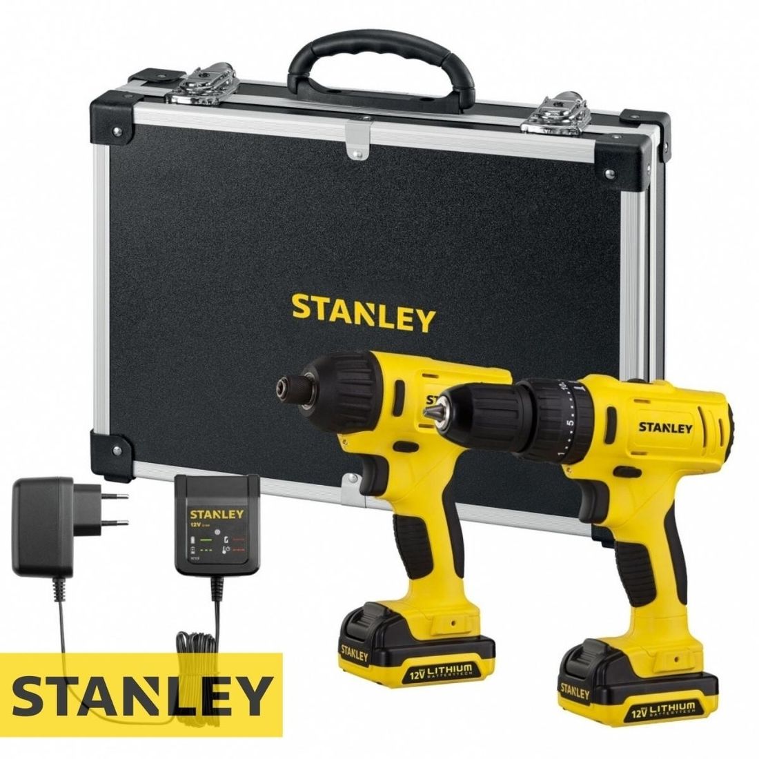 Combo Parafusadeira/Furadeira de Impacto + Parafusadeira 12V SCHI121S2FK-BR Stanley Combo Parafusadeira/Furadeira de Impacto + Parafusadeira 12V SCHI121S2FK-BR Stanley