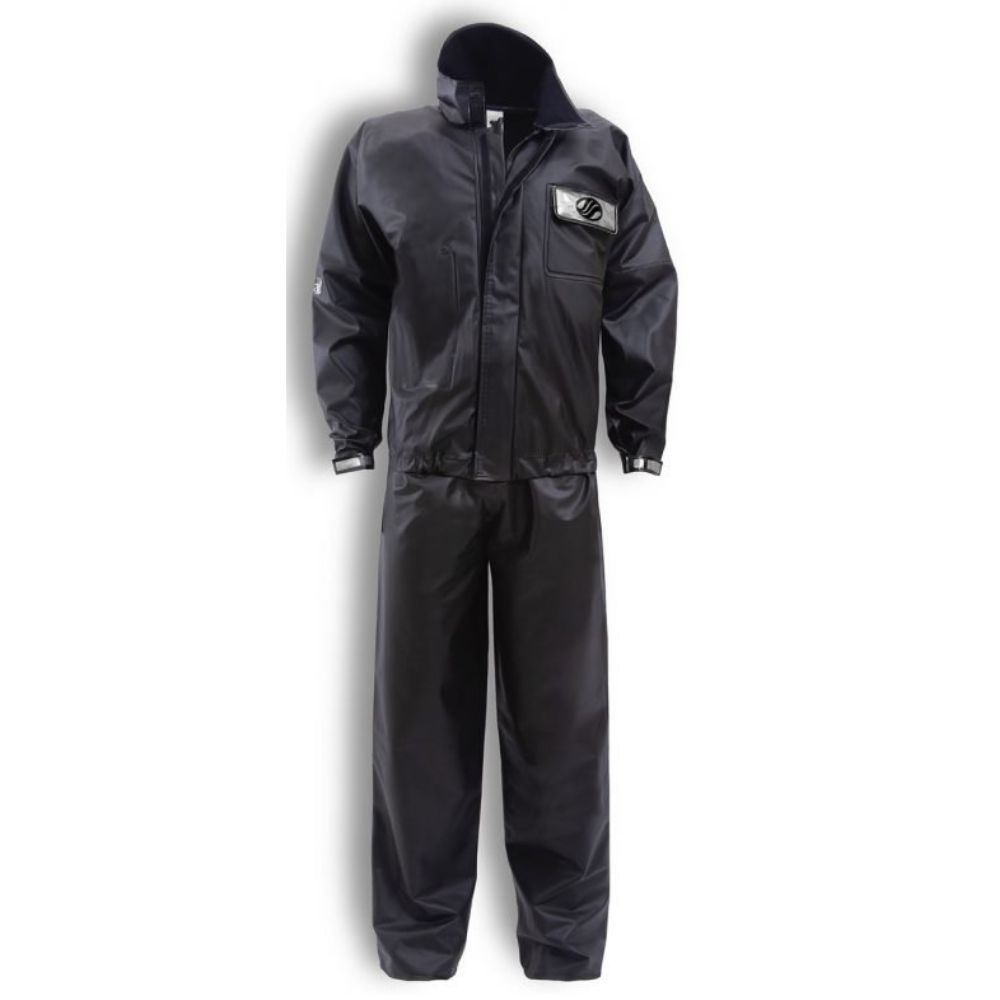 Conjunto Capa Chuva Moto Emborrachada Impermeavel Com Gola EG