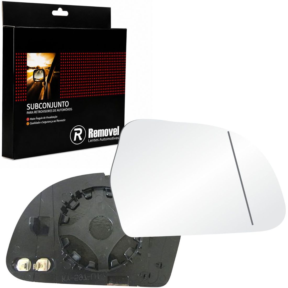 Lente Retrovisor Direito Audi Q3 Asférico Térmico SB326