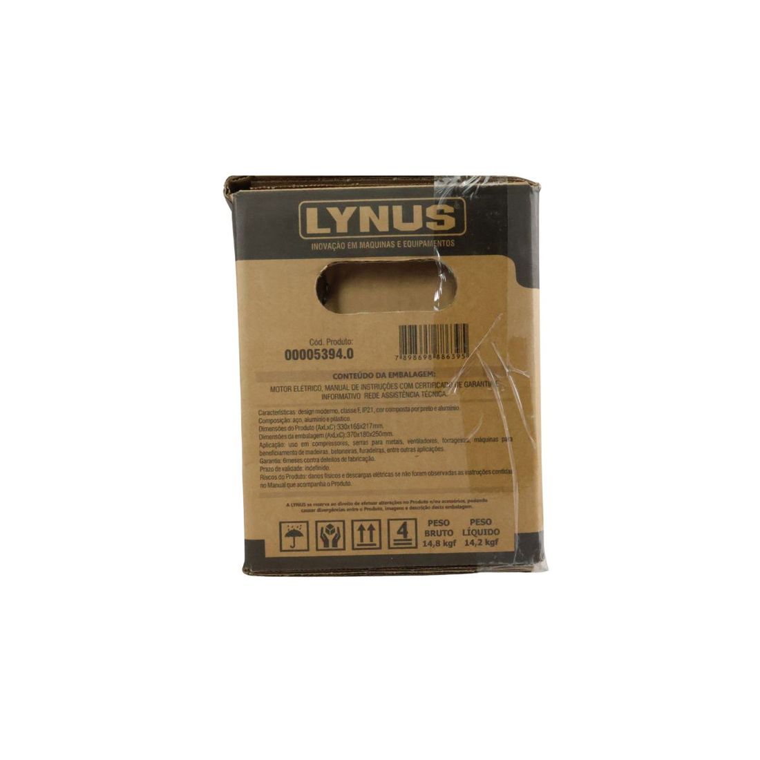 Motor Elétrico Lynus IP21 2CV 127/220V Monofásico 3490RPM